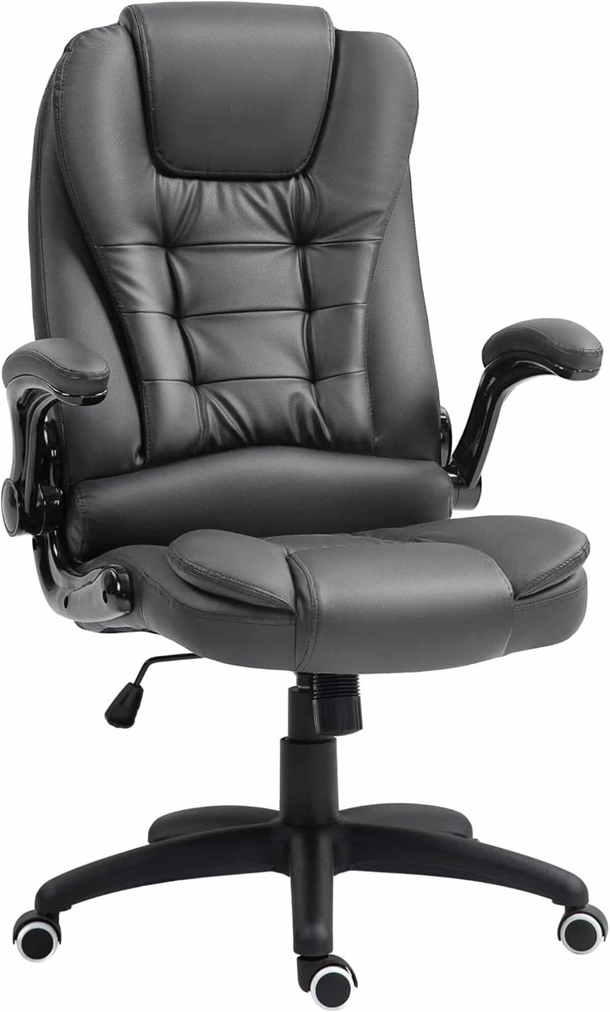 Test du fauteuil ergonomique HOMCOM pour bureau : fonction bascule et accoudoirs relevables