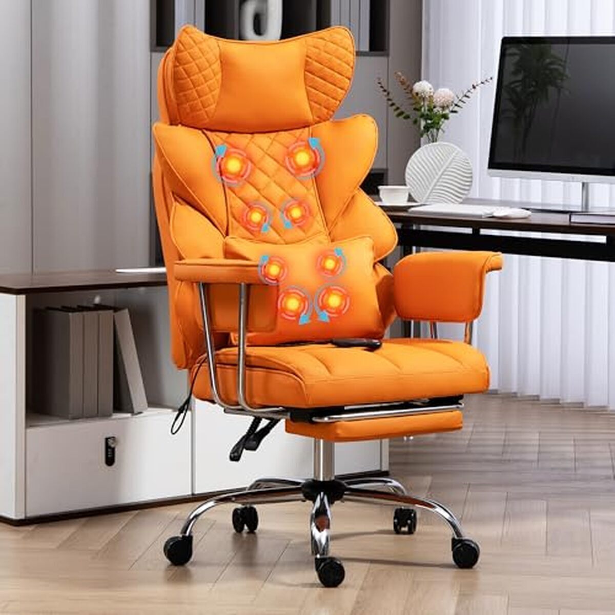 Test de la chaise de bureau LONXIU ergonomique avec massage