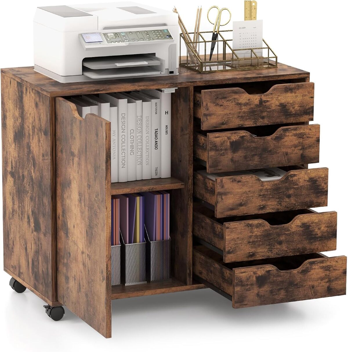 Test de l'armoire de bureau KOMFOTTEU à 5 tiroirs