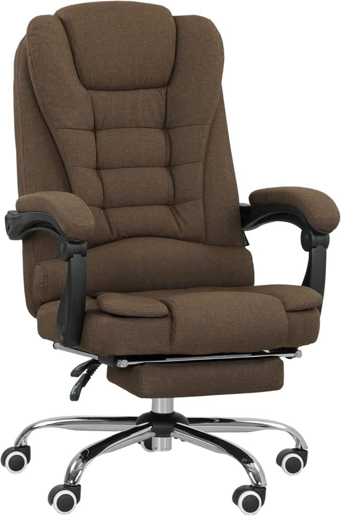 Test du fauteuil de bureau Vinsetto ergonomique marron