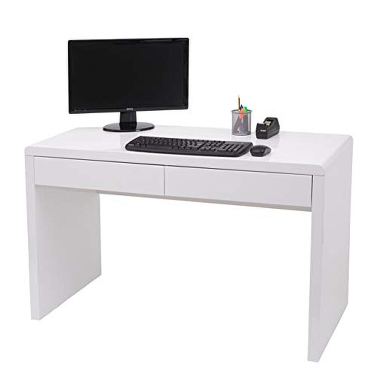 Test : bureau Mendler HWC-G51 blanc brillant 100x60 cm