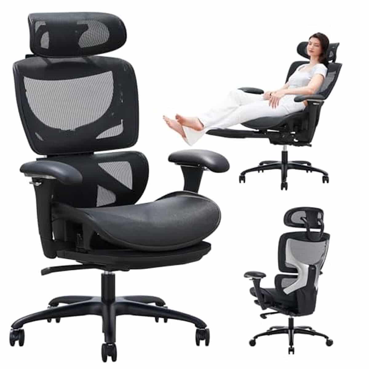 Test : chaise de bureau ergonomique Colamy avec repose-pieds