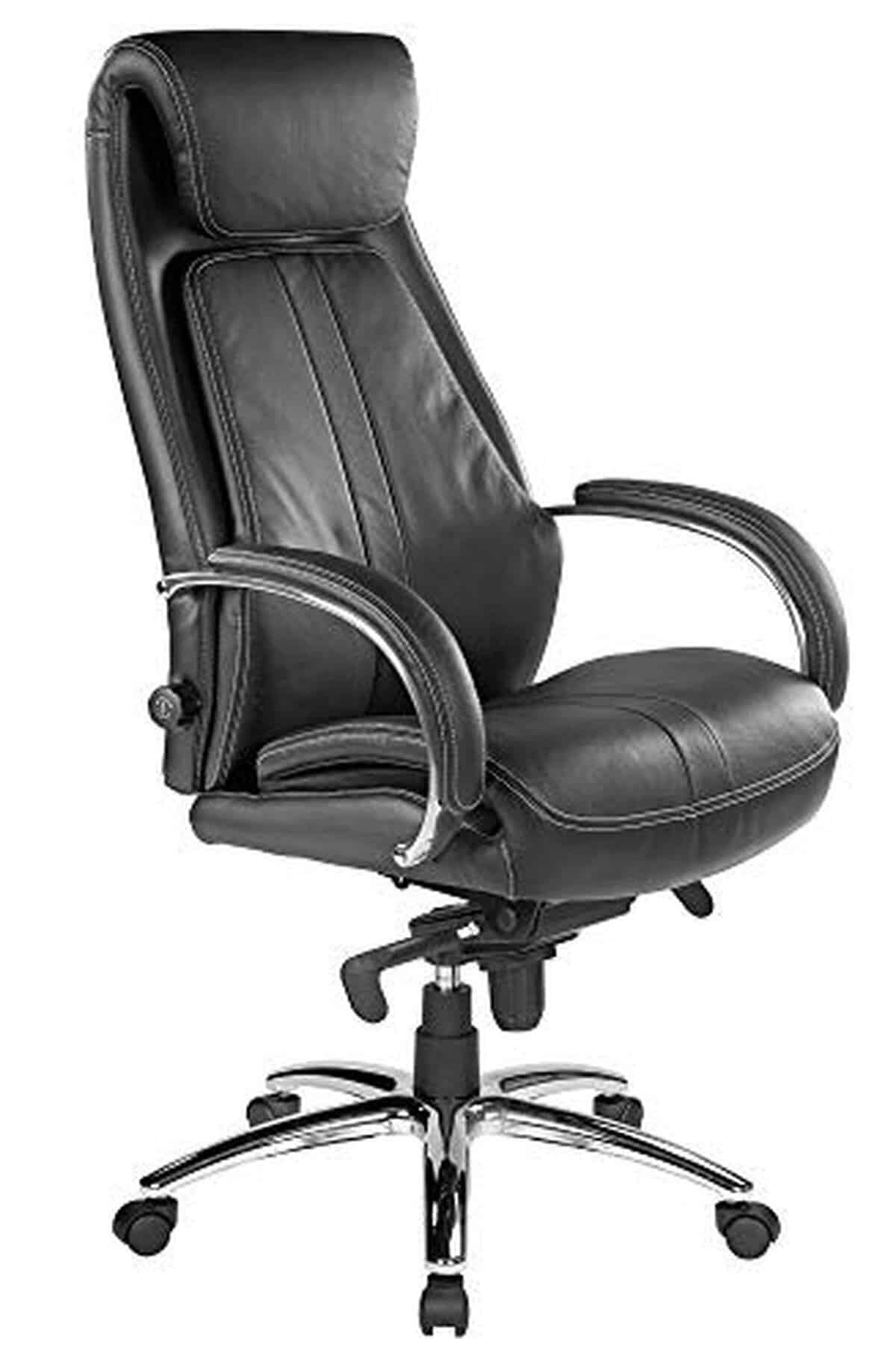 Test : fauteuil de direction Kijng Throne, le must ergonomique en cuir noir