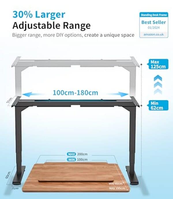 Découvrez notre test du bureau MAIDeSITe, un modèle électrique ajustable à 2 étages. Confort, ergonomie et performance au rendez-vous pour un espace de travail optimisé.