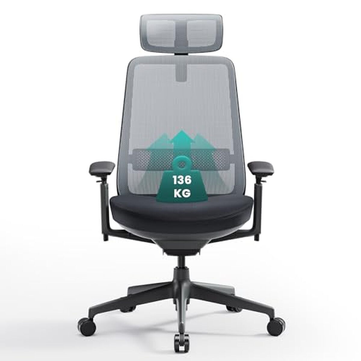 Test de la chaise Colamy ergonomique avec support lombaire et accoudoirs 4D